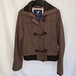 American Eagle Women's Zip Wool Jacket Size Large